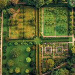 Hardwick Hall gardens drone photograph by Phil Nicholls