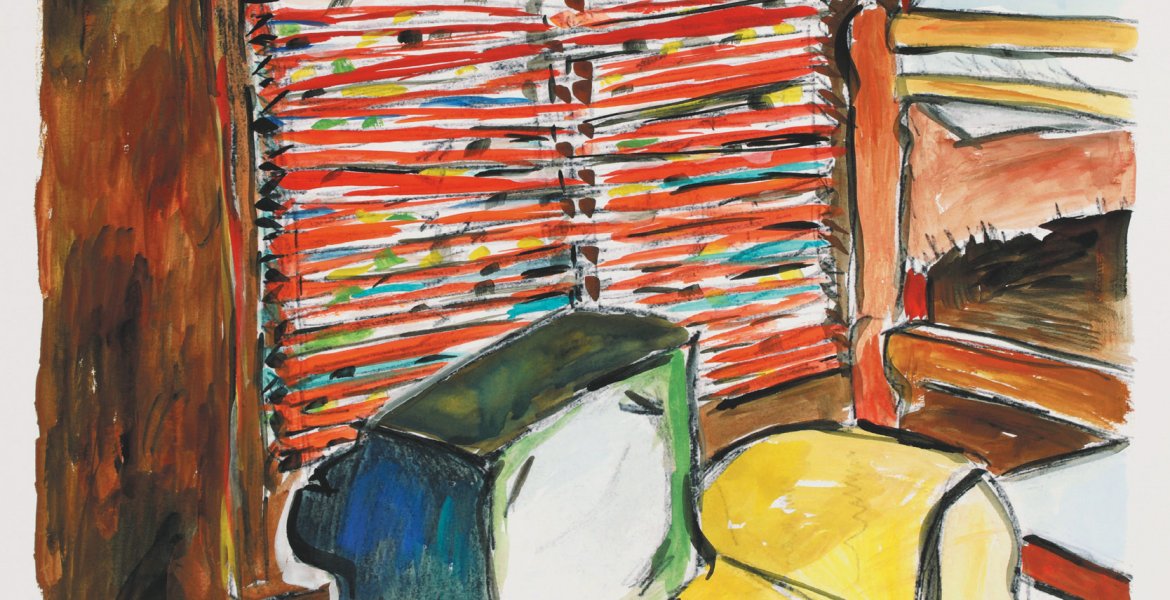 Bob-Dylan-art-lakeside-cabin