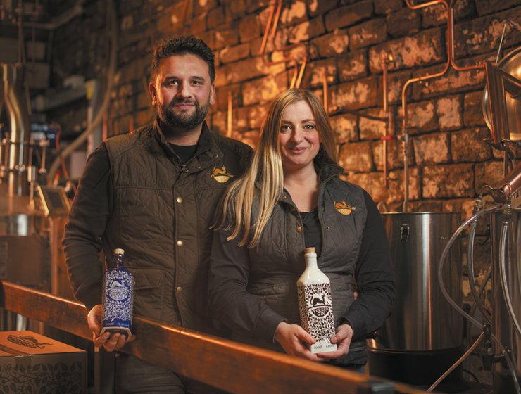 Karl and Lindsay Bond of Forest Gin