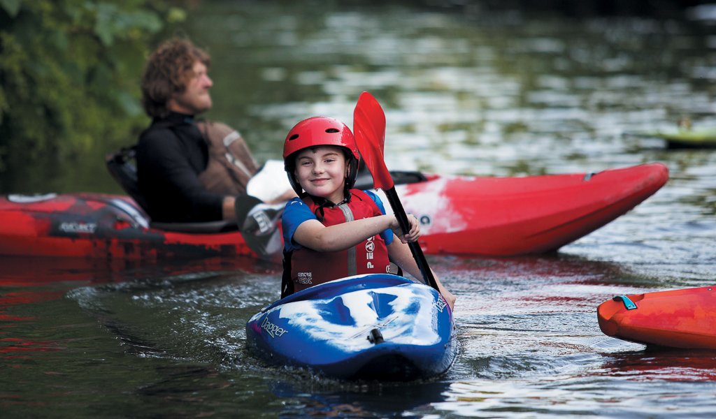 A youngster enjoying Pleasley Canoe Club, who have been nominated for a 2024