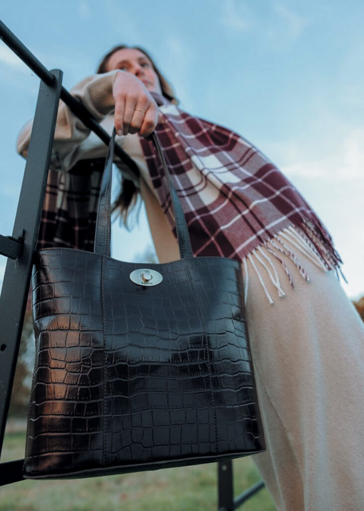 Henmores, Barbour Eiline Leather Tote Bag