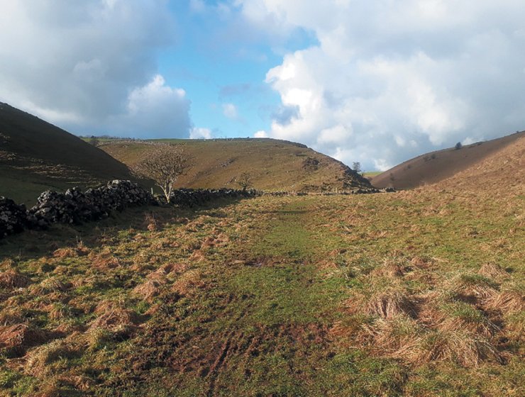 A superb example of a dry valley in the White Peak – that’s Long Dale.