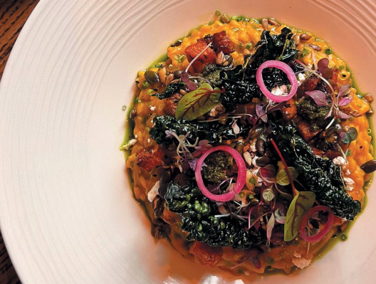 Butternut Squash Risotto with Sage Pesto