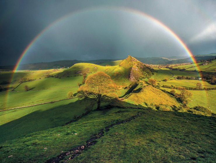 A rainbow over Chrome Hill.