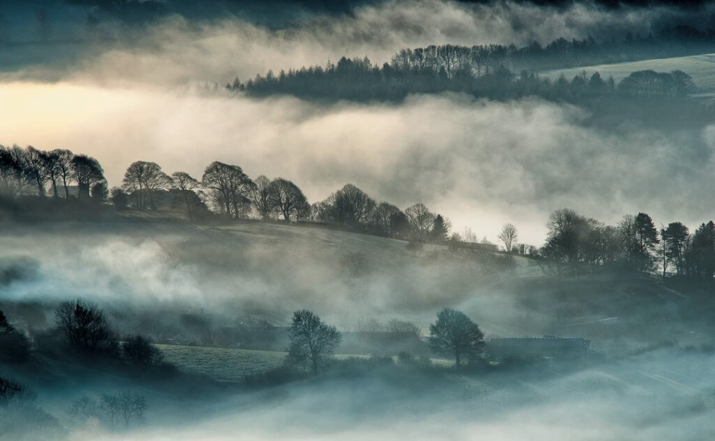 A cloud inversion in the Derwent Valley.
