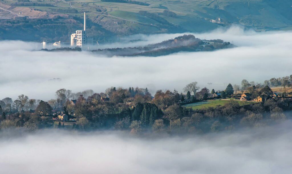 A cloud inversion in the Hope Valley.