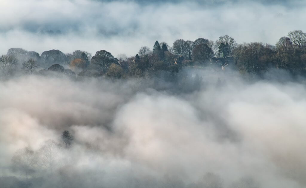 Thornhill enveloped in cloud.