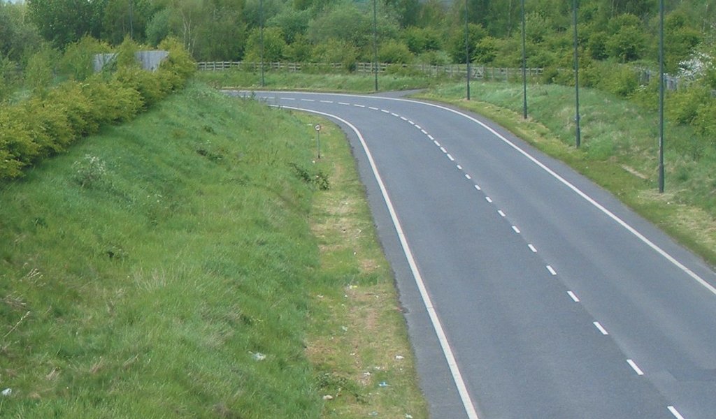 Deserted, the Staveley Loop Road looking west.