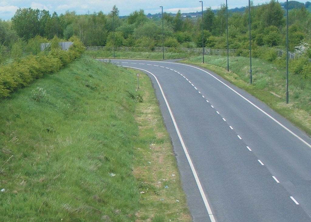 Deserted, the Staveley Loop Road looking west.