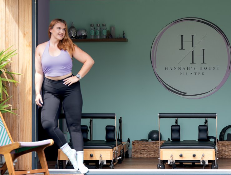 Hannah in her Hannah’s House Pilates studio. Picture by Lauren Brown @capturedbyloz_