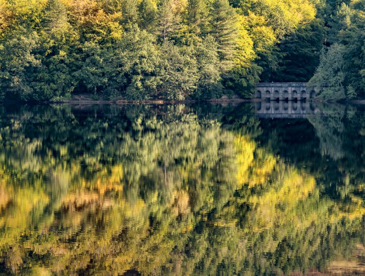 Reflections on Derwent Reservoir.