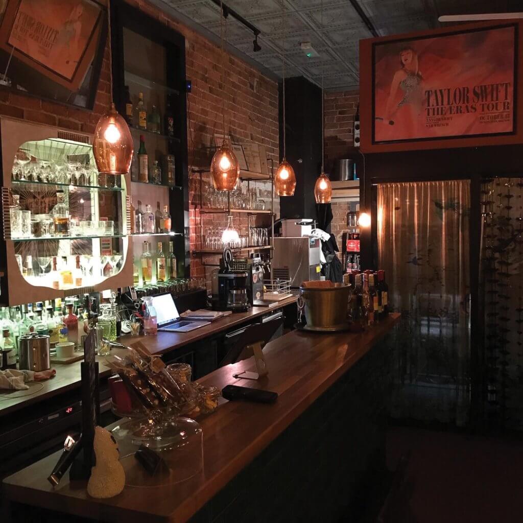 The bar at The Northern Light Cinema. 