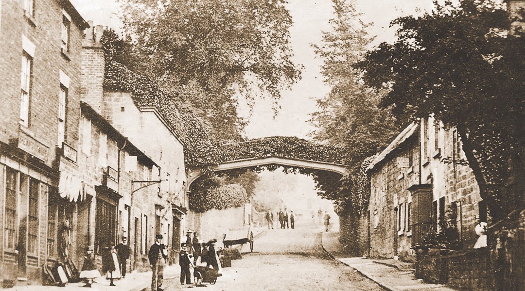 The ornate bridge once used to take food from Strutt’s manor house to parties in the gardens across the road. Picture courtesy of Adrian Farmer