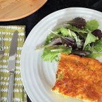 Leek, thyme and cheddar frittata (gluten free)