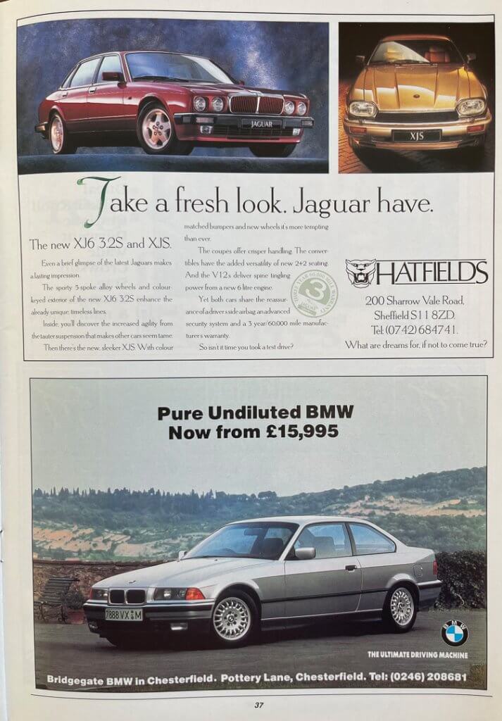 Reflections Magazine January 1994 Auto Adverts
