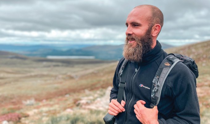 Ben Dalton in training for his Peak District challenge