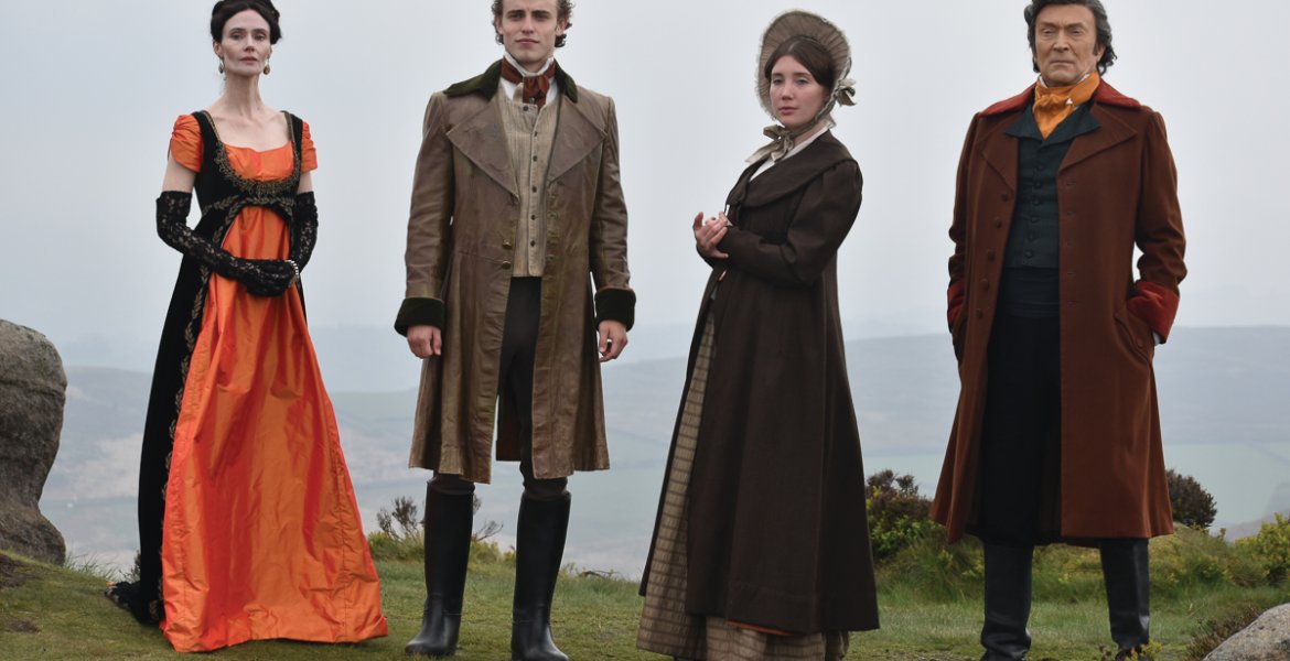 Rebecca Calder as Lady Jane Davy, Conor Sanchez as Michael Faraday, Gaia Wise as Sarah Faraday and Andrew Harrison as Sir Humphry Davy