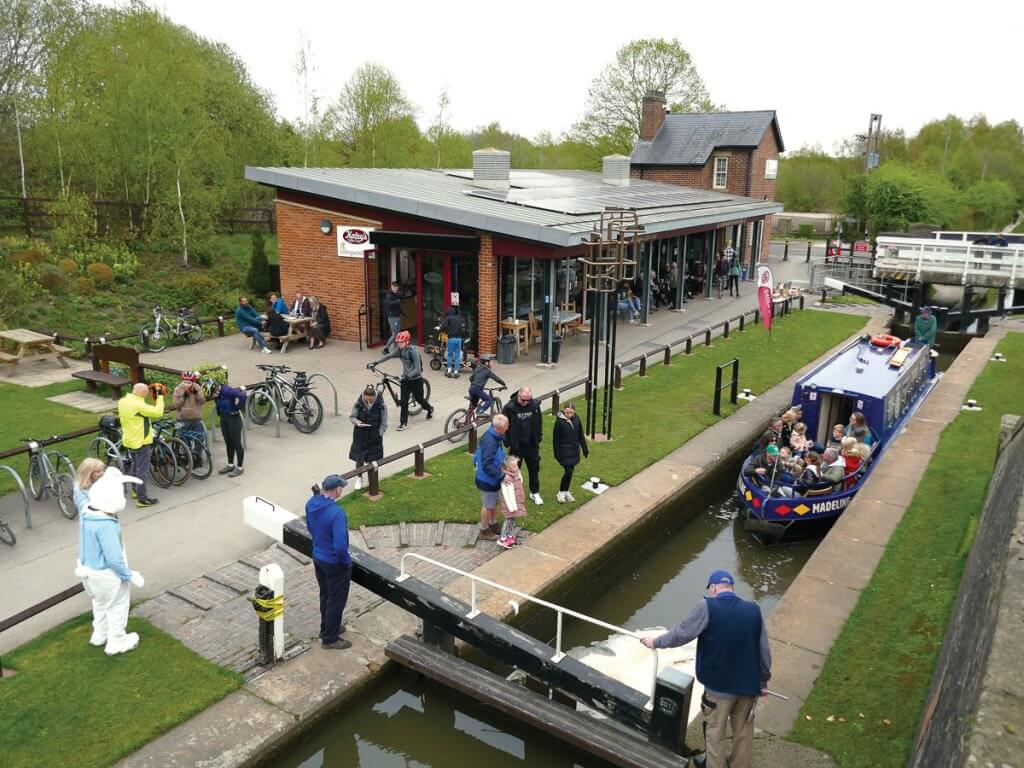 The Hollingwood Hub is a popular community facility and the home of Chesterfield Canal Trust