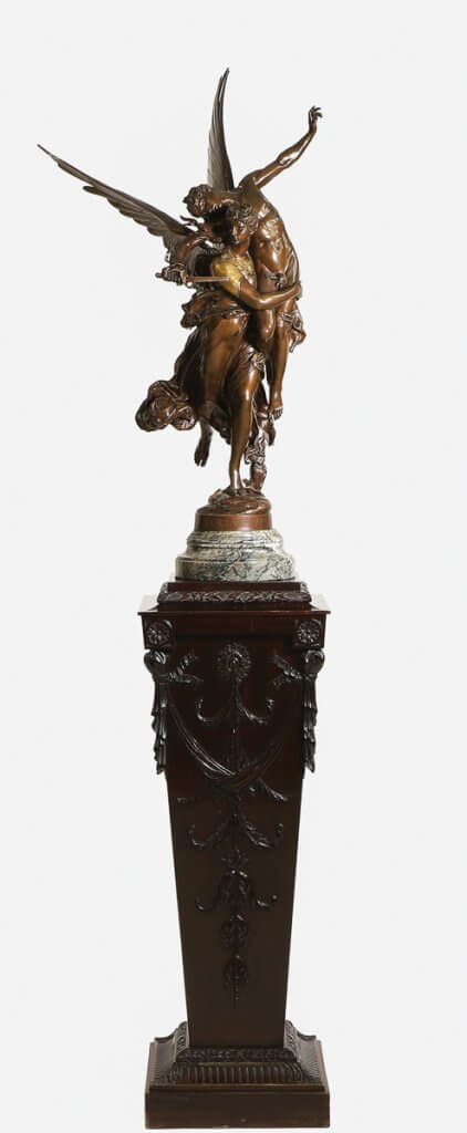 Gloria Victis, by Marius-Jean Antonin Mercié, was included in a recent Country House Auction. It is 208cm high overall and made £10,400.
