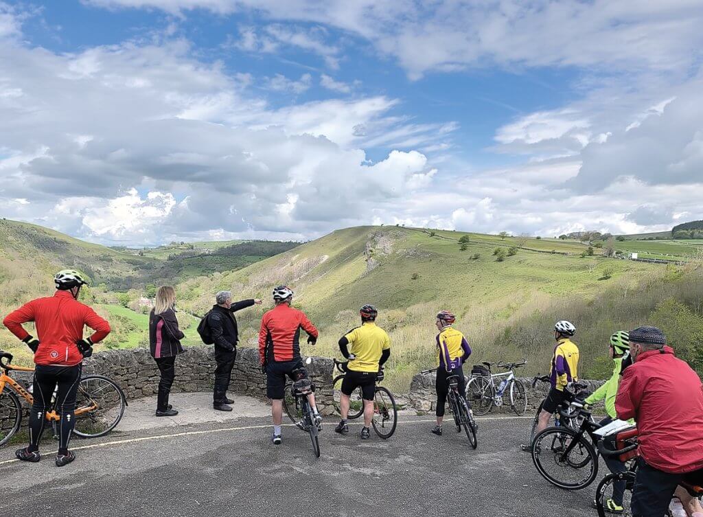 A classic club ride, with a discussion at Monsal Head
