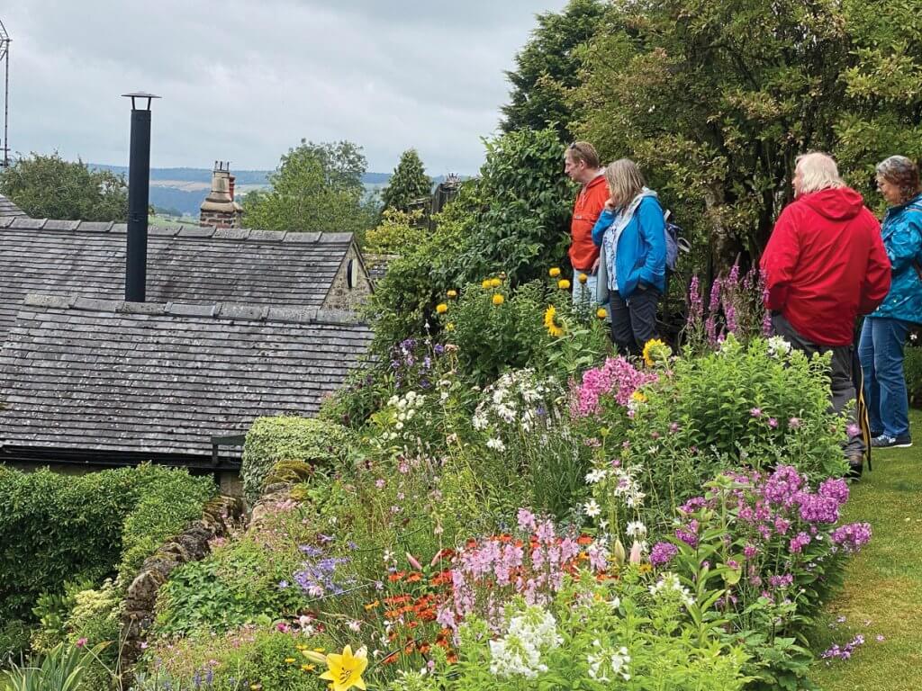 Looking over the rooftops from one of the secret gardens of Winster