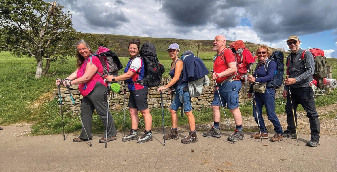 A ‘caravan of pilgrims’. Picture by Lisa Wells