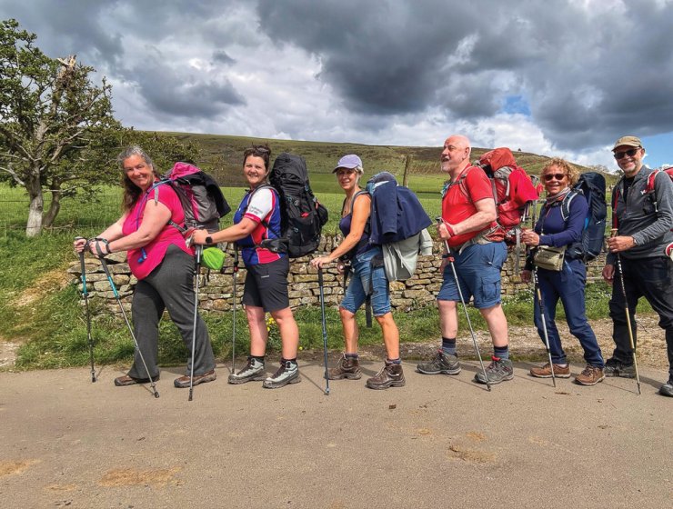 A ‘caravan of pilgrims’. Picture by Lisa Wells