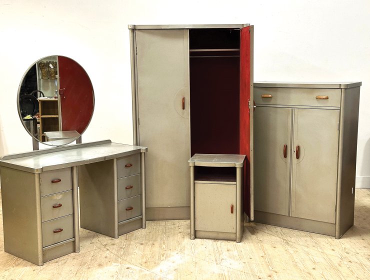 This post war aluminium bedroom suite has a current value of £700 to £1,000 - an estimate that seems disproportionate to its fascinating back story.