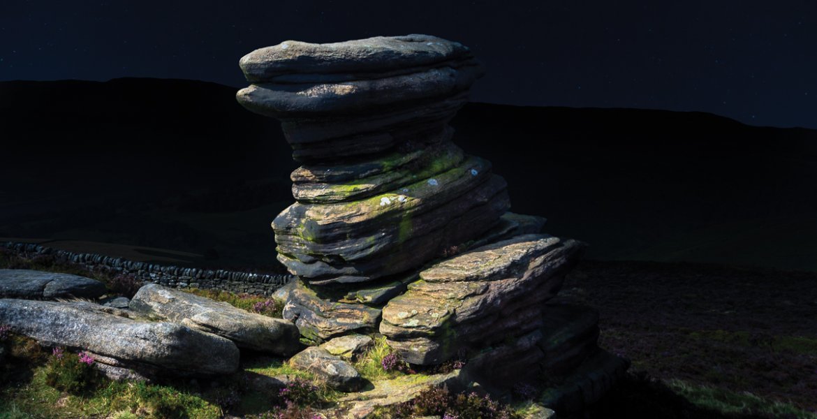 Beth’s portrait of the famous Salt Cellar draws attention to the tor’s sculptural form