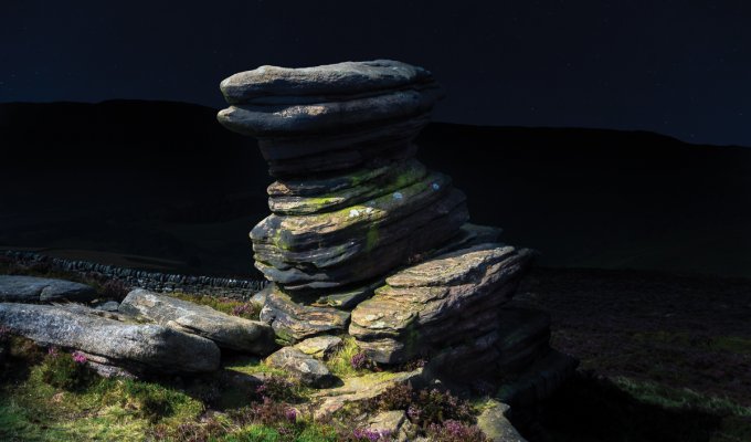 Beth’s portrait of the famous Salt Cellar draws attention to the tor’s sculptural form